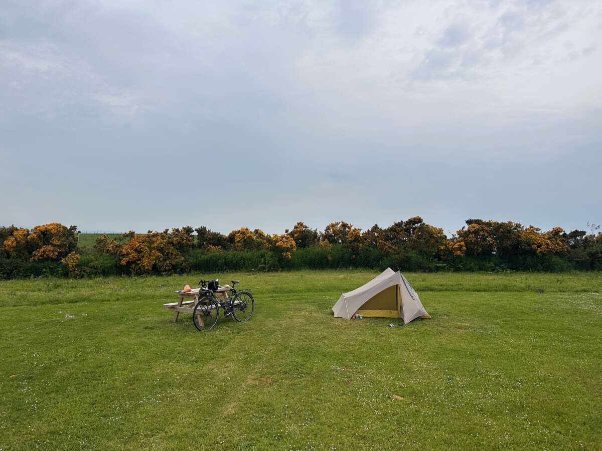 EuroVelo 1 - camping in Cuminestown