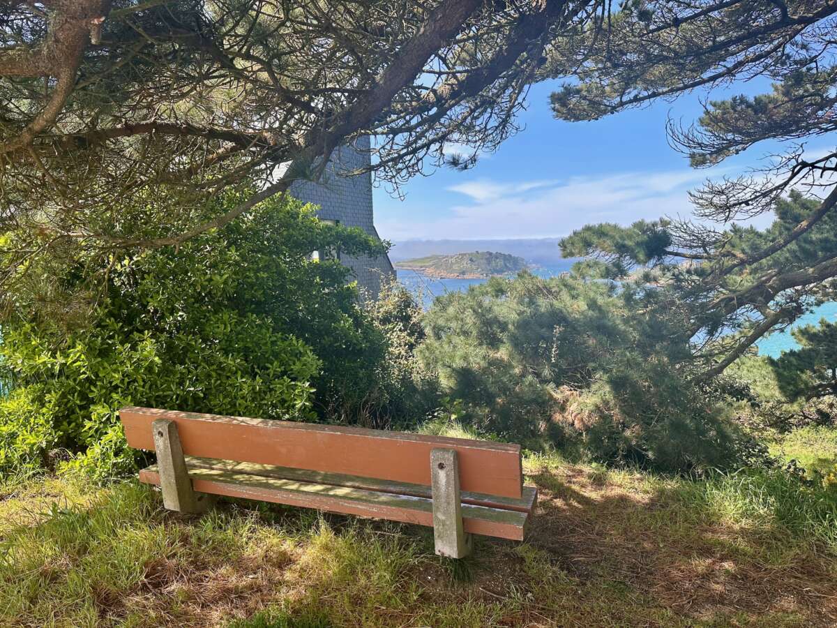 EuroVelo 4 - Wunderschöner Blick auf Pointe de Bihit