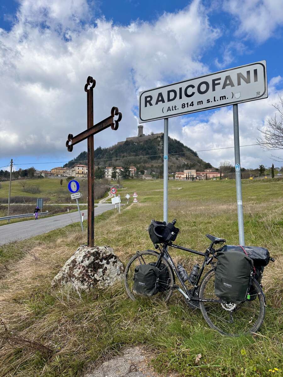 EuroVelo 5 - my Surly Disk Trucker in Radicofani