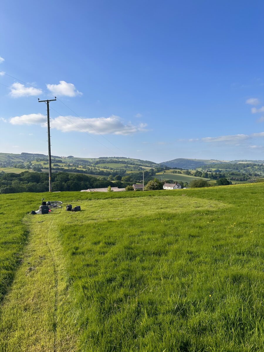 The pitch nestled on a nice field