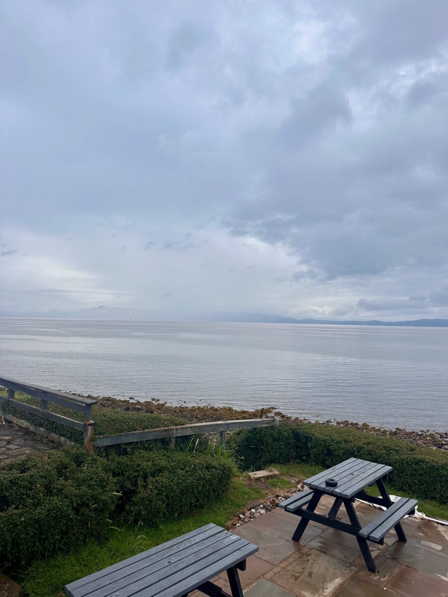 North Coast 500 - Picnic tables at the Applecross Inn