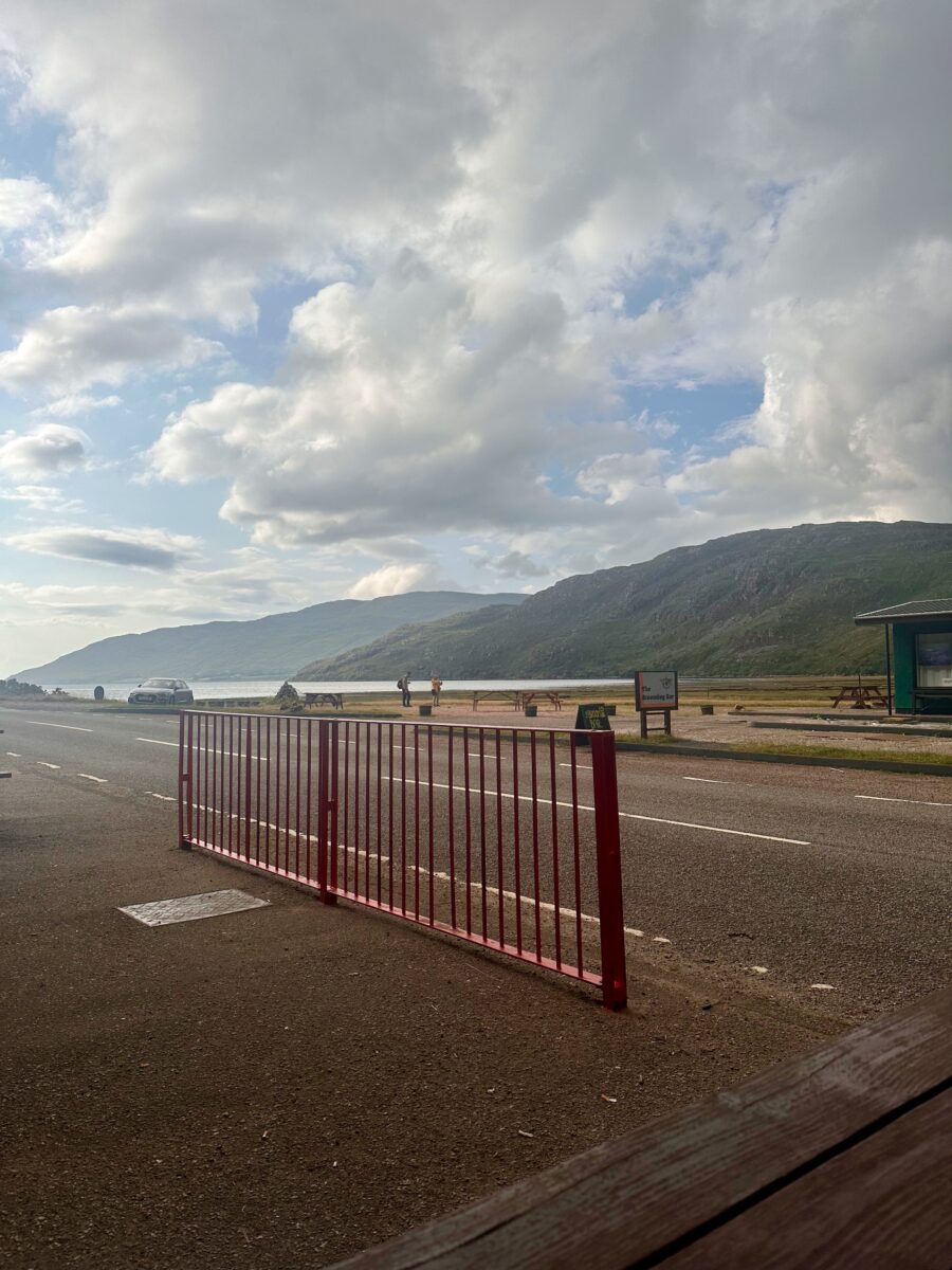 North Coast 500 - outside of Hotel Dundonnel. A storm is brewing