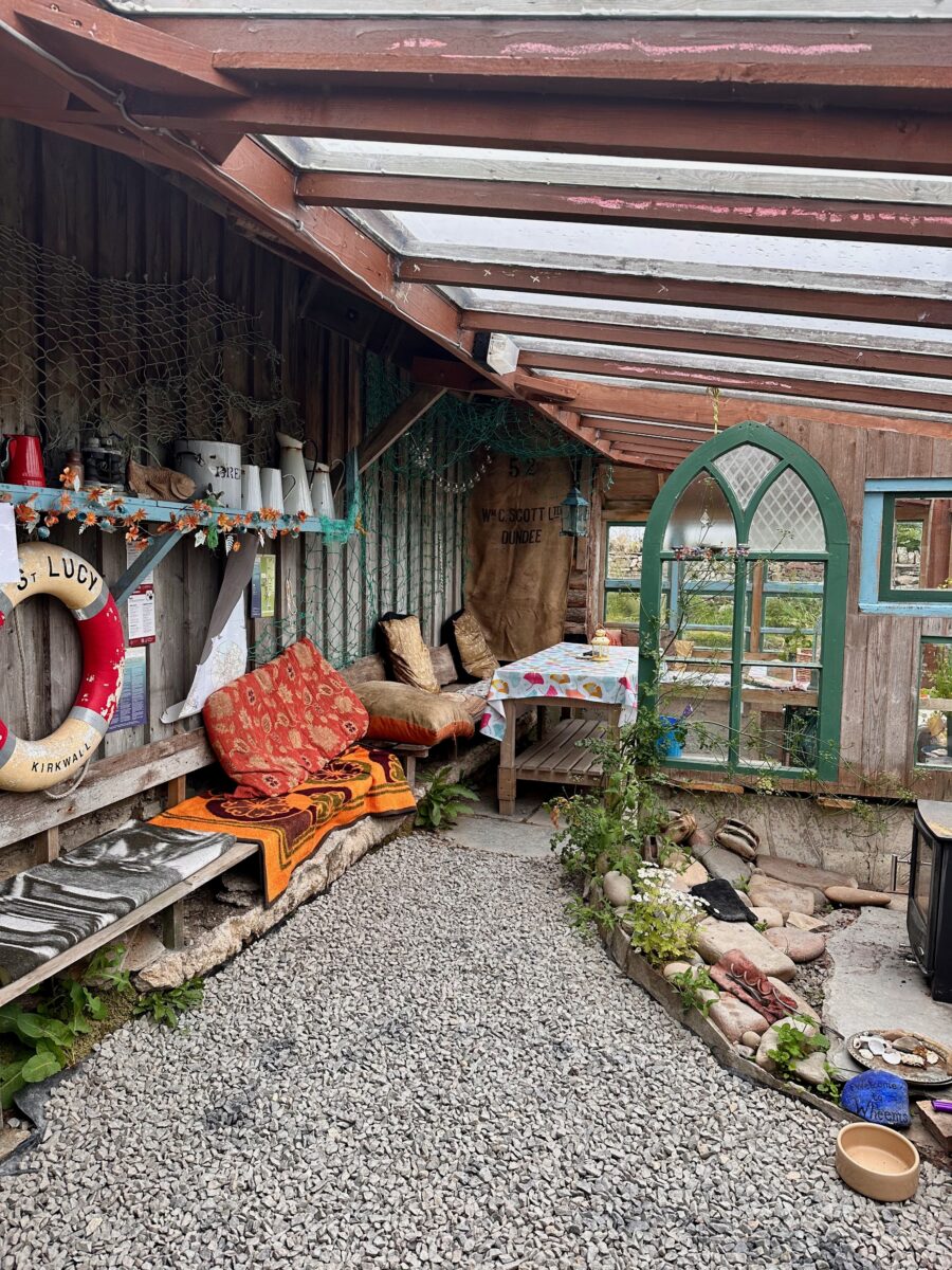 Common room at the Wheems Campsite on the Orkney Islands