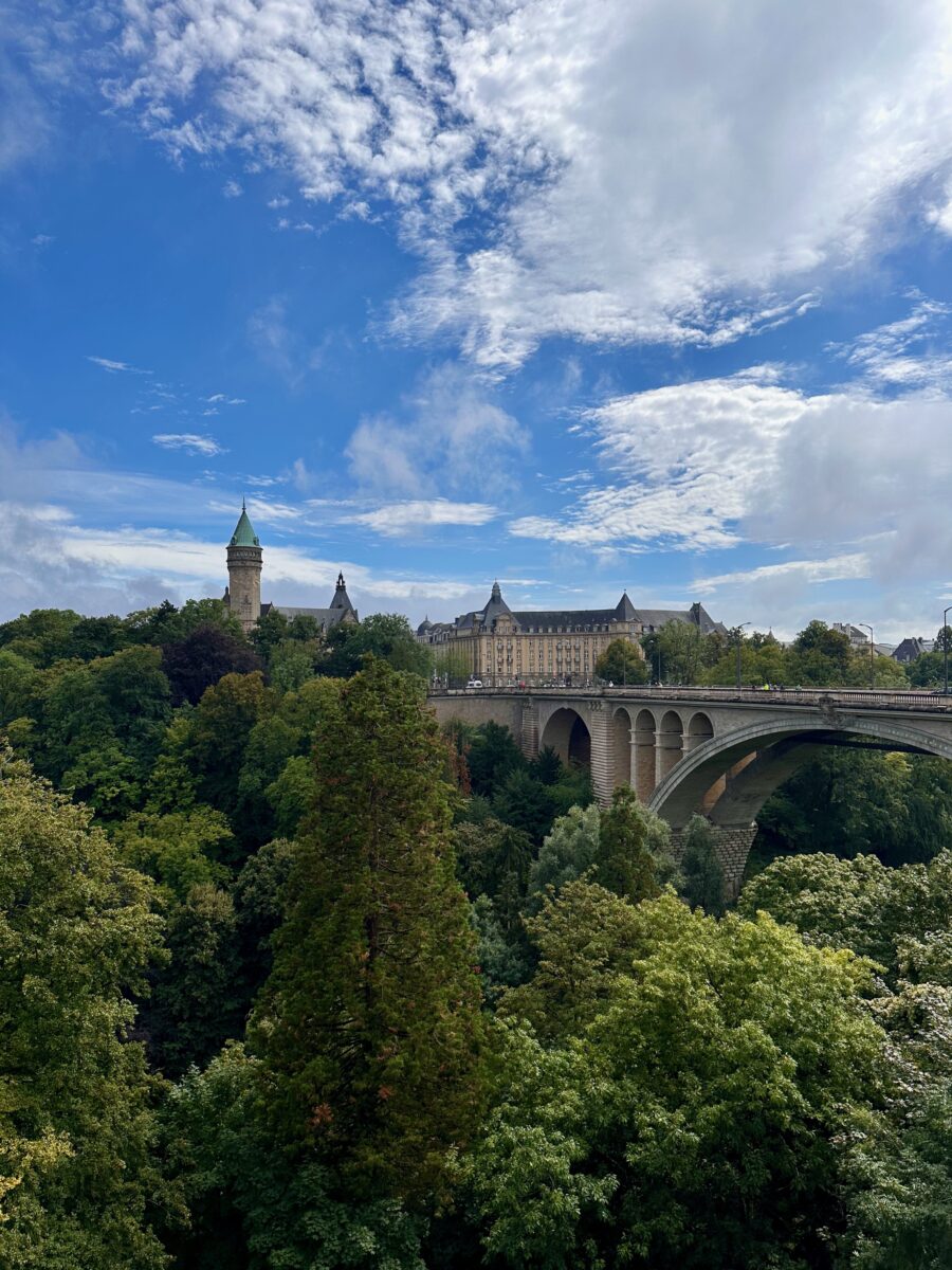 EuroVelo 5 - View on Luxembourg City