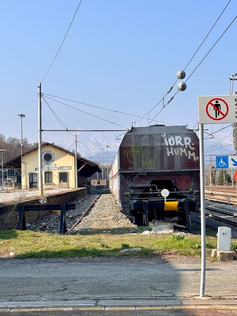 EuroVelo 8 - train station in Cuneo