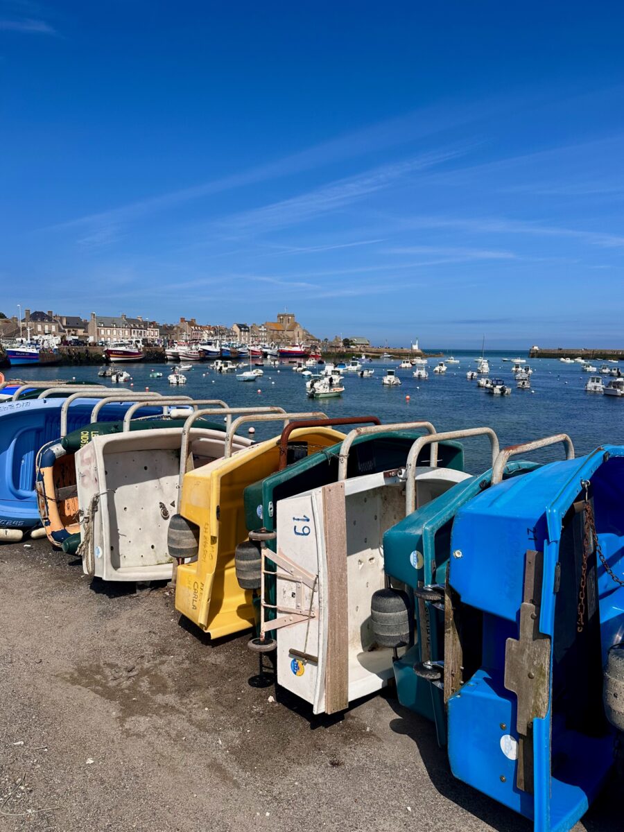 Fisher boats in the harbour of Barfleur