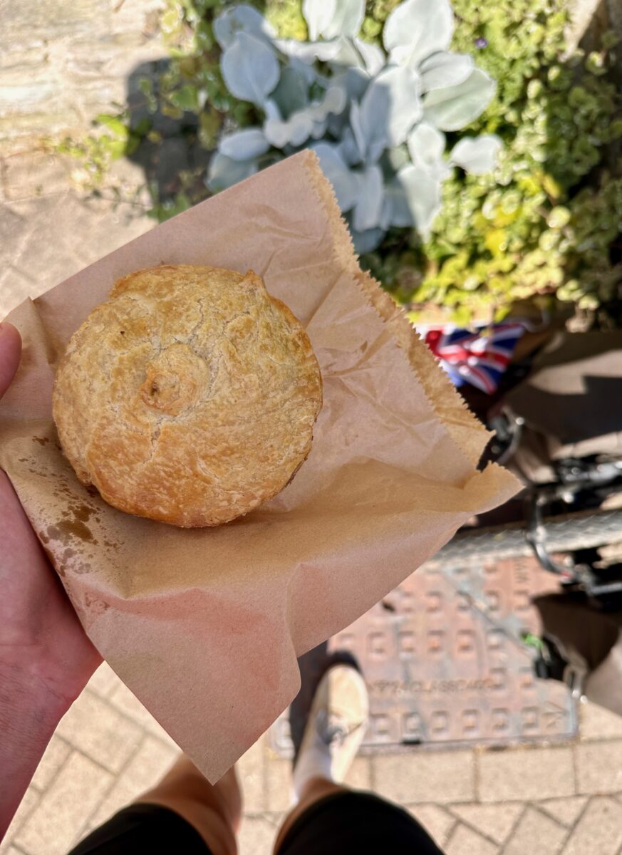 Land's End to John o'Groats - pie in Lostwithiel