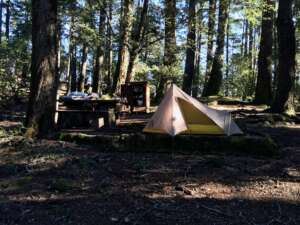Tenting in Northern California