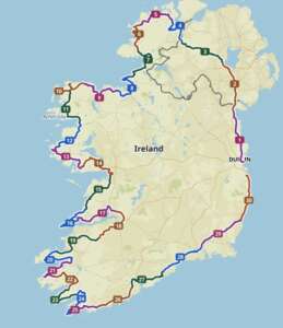 Planung meiner Radreise entlang der Küste von Irland
