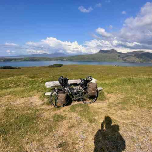North Coast 500 - View on Little Loch Broom after a very grueling ascend