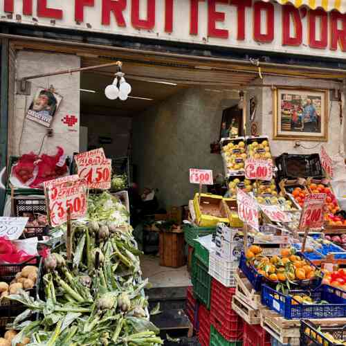 A fruite stall in Naples