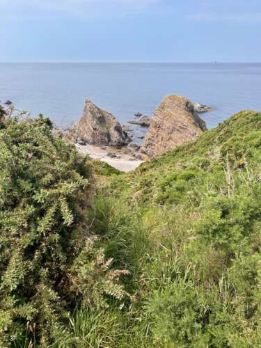 EuroVelo 1 - cliffs near Portnockie