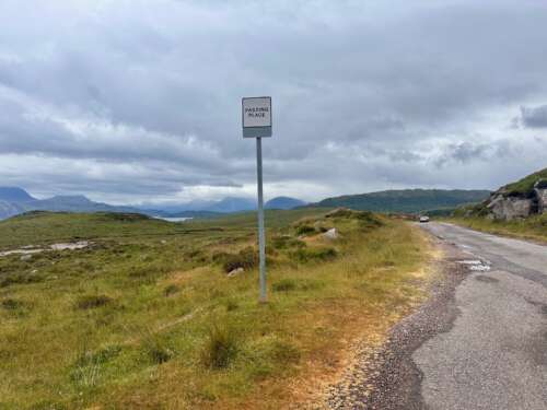 North Coast 500 - Passing place near Fearnbeag