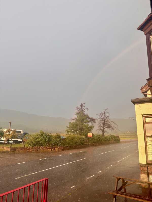 North Coast 500 - a rainbow in Dundonnel
