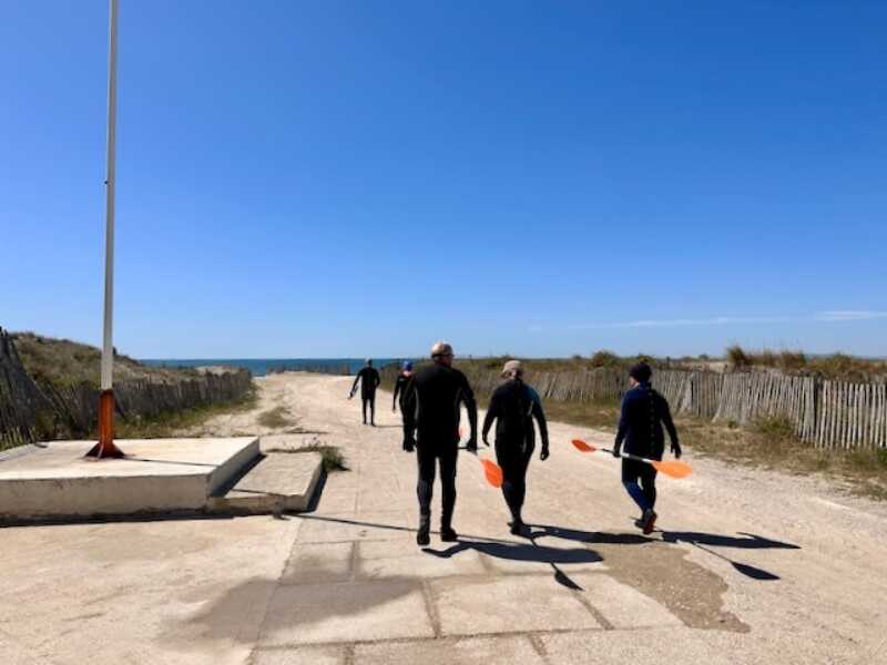 Eurovelo 8 - cold water swimmers on the french riviera